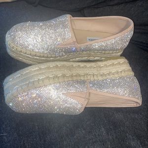 STEVE MADDEN Espadrilles BLING Platforms NWT 7.5